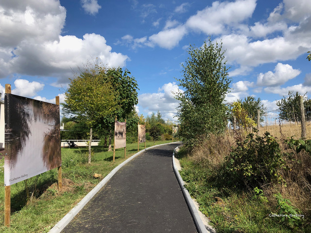 Photo de l'exposition en extérieur